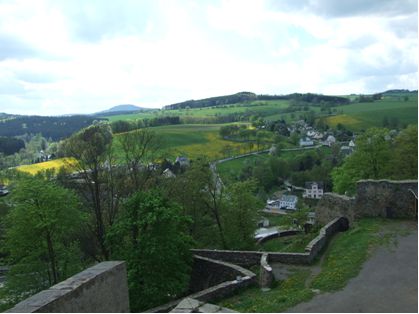 Aussicht von Schloss Wolkenstein