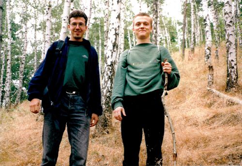Jens & Rico im Triebischtaler Birkenwald
